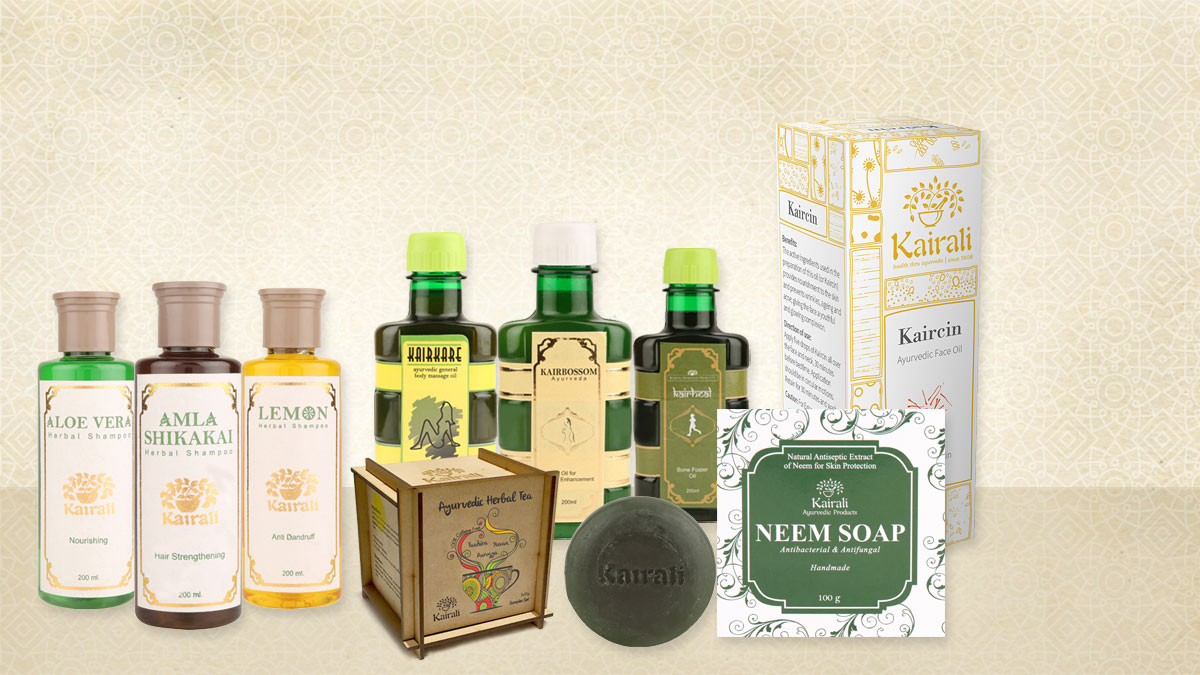 Kairali's Herbal Oils, Cosmetic Products & Herbal Tea